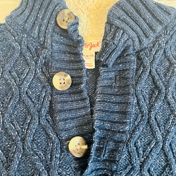 Boys Navy Blue Dress Sweater - Picture 2 of 6